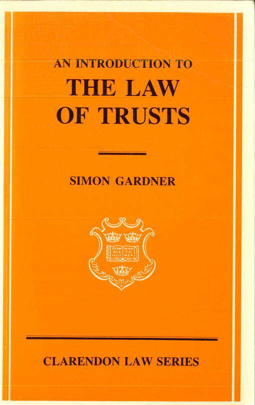 An introduction to the law of trusts 