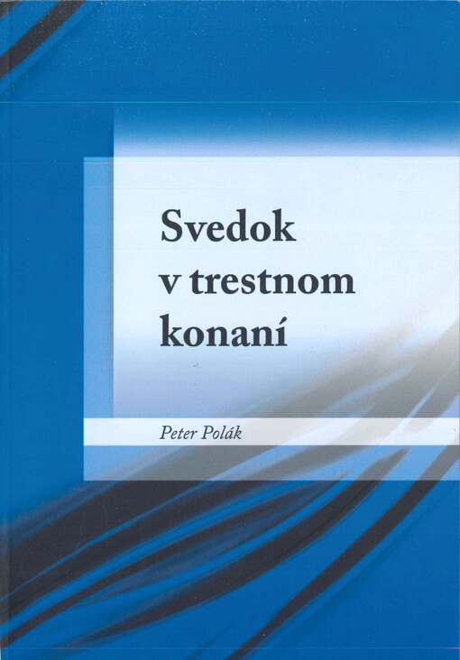 Svedok v trestnom konaní