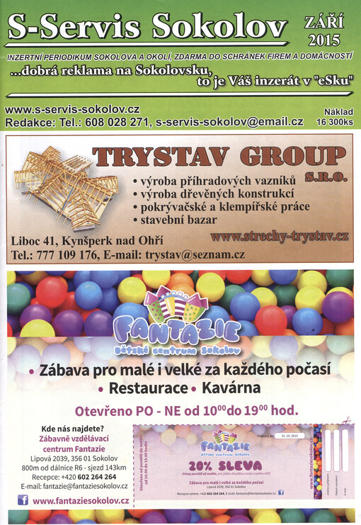 S-servis Sokolov : inzertní periodikum Sokolova a okolí
