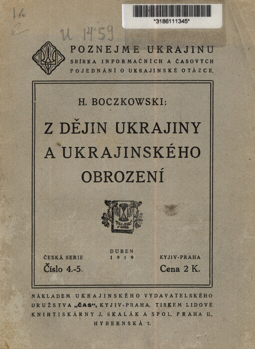 Z dějin Ukrajiny a ukrajinského obrození