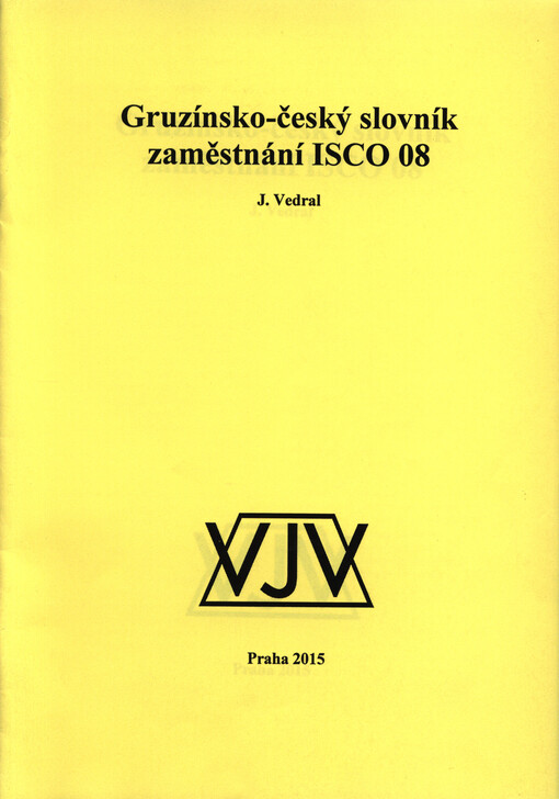 Gruzínsko-český slovník zaměstnání IISCO 08