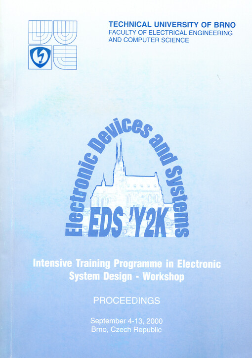 Electronic devices and systems EDS 'Y2K : intensive training programme in electronic system design - workshop : proceedings