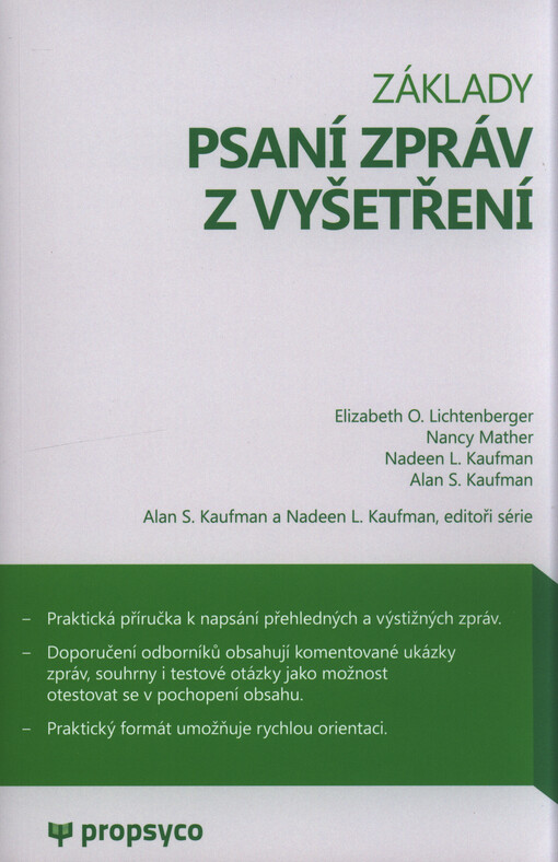 Základy psaní zpráv z vyšetření