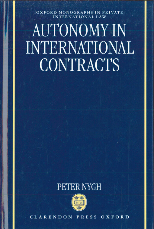 Autonomy in international contracts