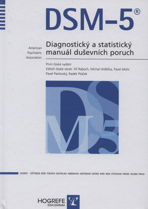 DSM-5®: diagnostický a statistický manuál duševních poruch