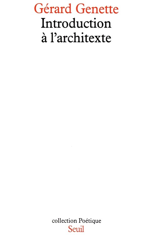 Introduction a l'architexte