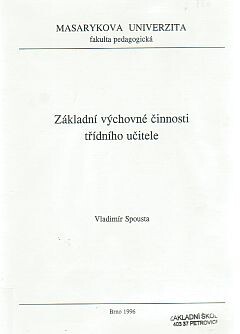 Základní výchovné činnosti třídního učitele