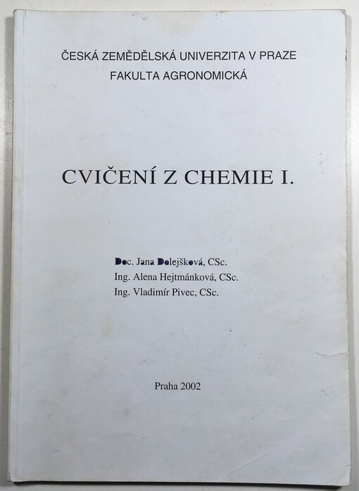 Cvičení z chemie I.