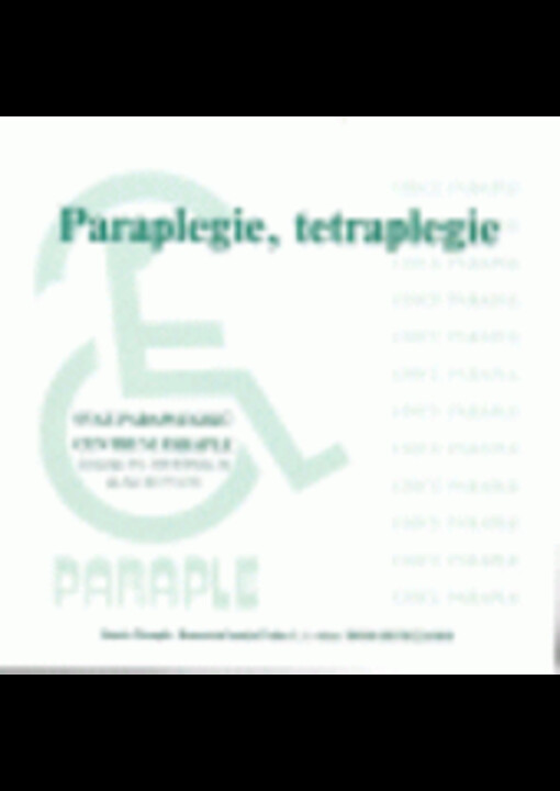 Paraplegie, tetraplegie :tato publikace je určena především těm, kteří náhle musí hledat odpověď na otázku: Jak žít dál po poranění míchy. Snad bude užitečná i studentům fyzioterapie, ergoterapie a všem dalším, kdo chtějí pomáhat
