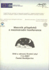 Dítě a zdravý životní styl : 7.5.2007 České Budějovice : sborník příspěvků z mezinárodní konference