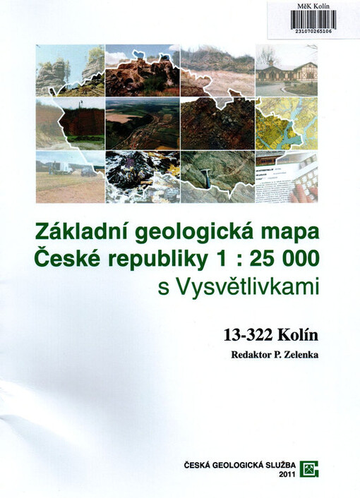Základní geologická mapa České republiky 1:25 000. 13-322 Kolín