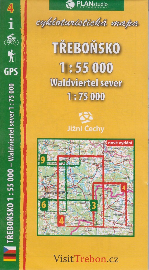 Třeboňsko cykloturistická mapa 1:55 000