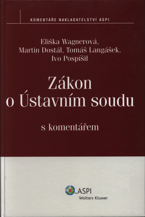 Zákon o Ústavním soudu s komentářem