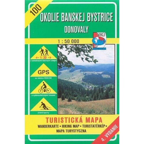 Okolie Banskej Bystrice. Donovaly turistická mapa