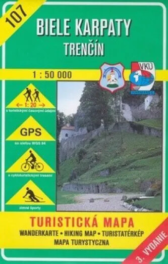 Biele KarpatyTrenčín : turistická mapa
