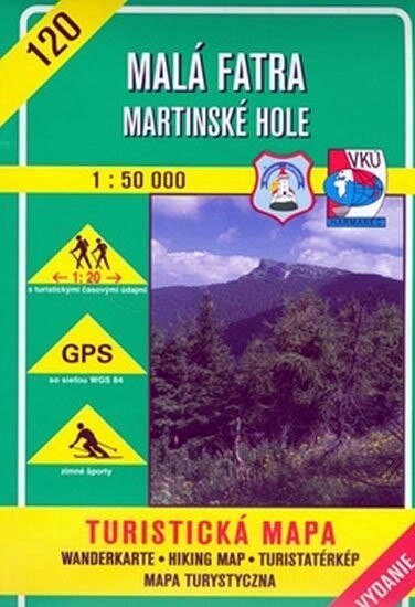 Malá Fatra, Martinské Holeturistická mapa 1:50 000