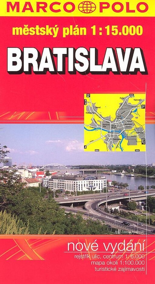 Bratislava městský plán 1:15 000