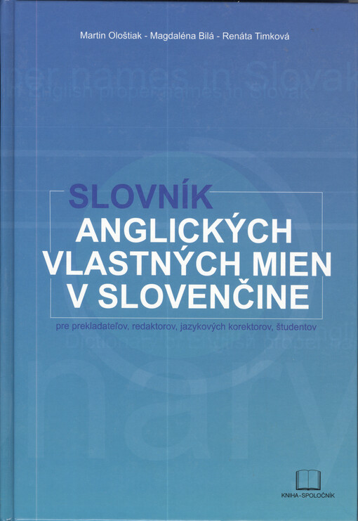 Slovník anglických vlastných mien v slovenčine
