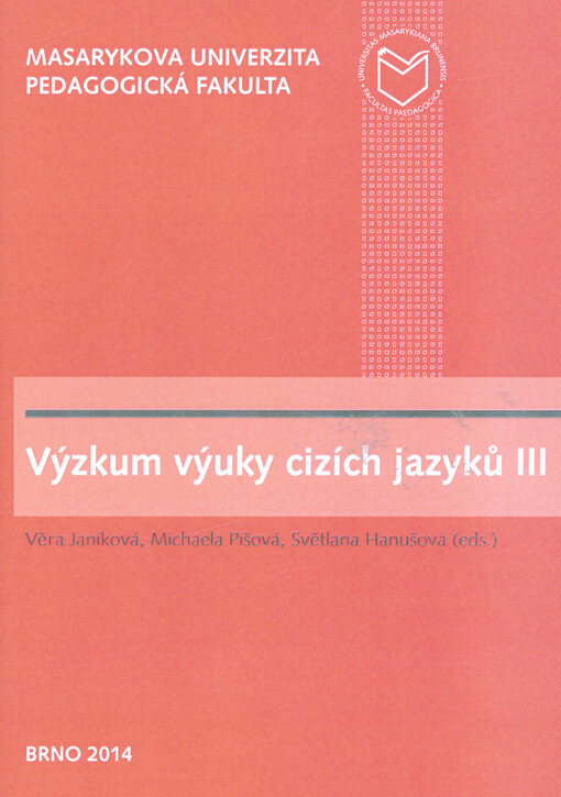 Výzkum výuky cizích jazyků III