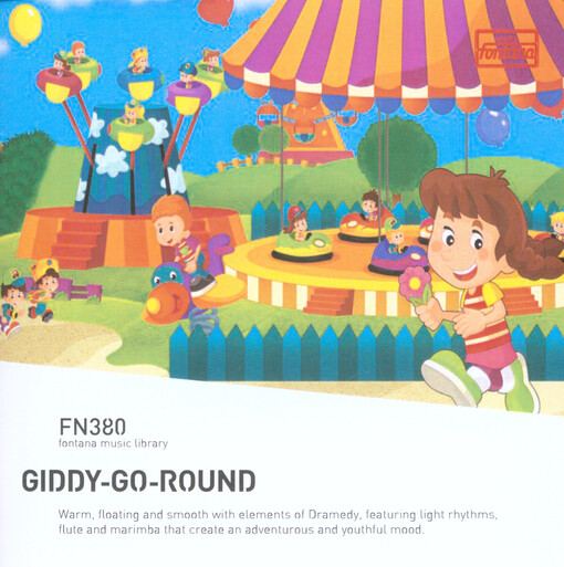 Giddy-go-round : warm, floating and smooth with elements of dramedy, featuring light rhythms, flute and marimba that create an adventurous and youthful mood