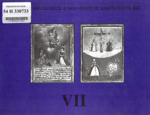 Katalog odcizených a nezvěstných uměleckých děl, sv. 7