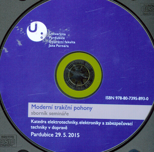 Moderní trakční pohony: sborník semináře : Pardubice 29.5.2015