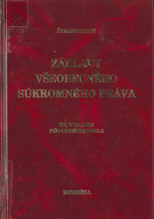 Základy všeobecného súkromného práva