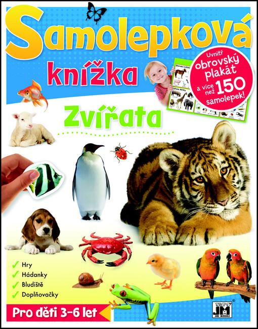 Samolepková knížka Zvířata