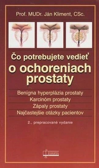 Čo potrebujete vedieť o ochoreniach prostaty :benígna hyperplázia prostaty, karcinóm prostaty, zápaly prostaty, najčastejšie otázky pacientov