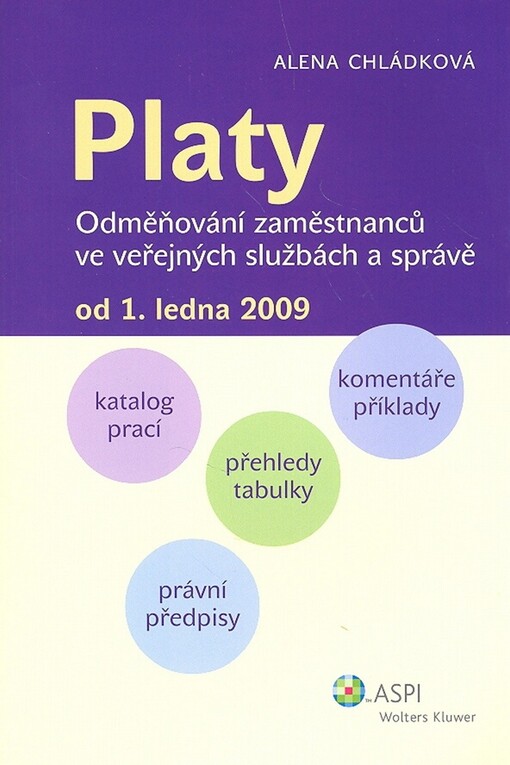 Platy : odměňování zaměstnanců ve veřejných službách a správě : od 1. ledna 2009