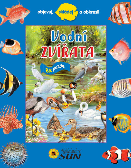 Vodní zvířata :8x puzzle