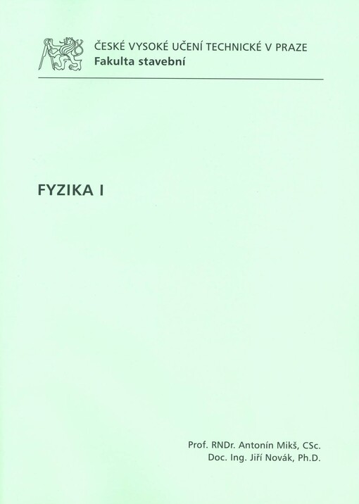 Fyzika I