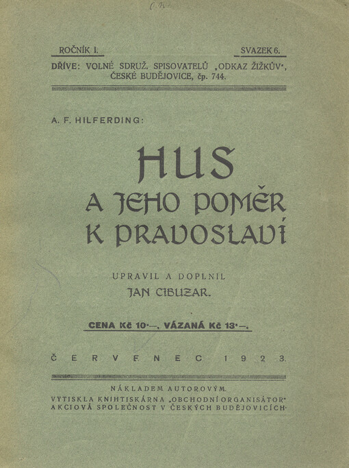 Hus a jeho poměr k pravoslaví