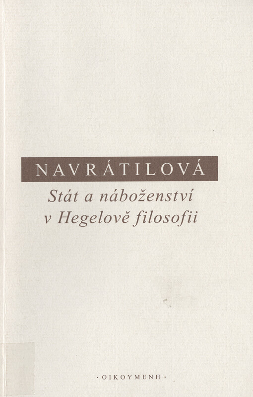 Stát a náboženství v Hegelově filosofii