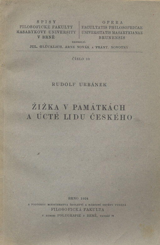 Žižka v památkách a úctě lidu českého