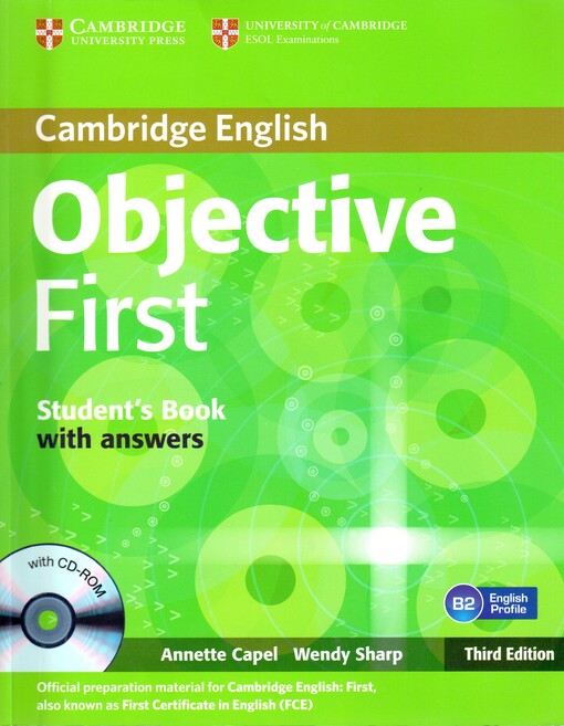 Objective firstB2 English profile, student’s book with answers