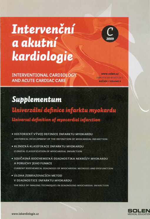 Univerzální definice infarktu myokardu = Universal defenition of myocardial infarction