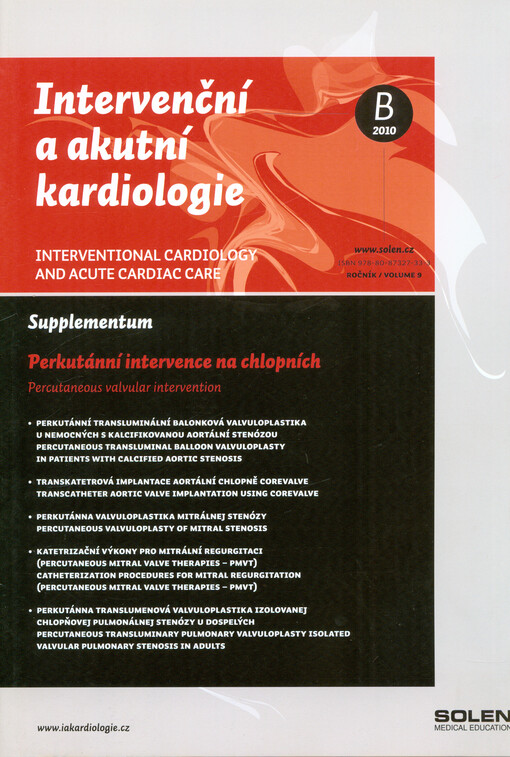 Perkutánní intervence na chlopních = Percutaneous valvular intervention