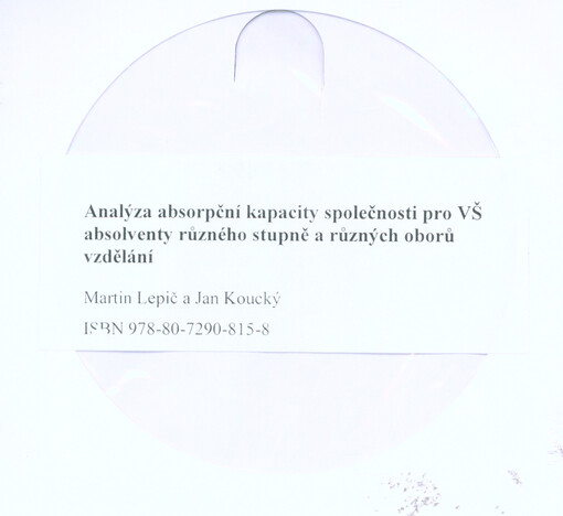 Analýza absorpční kapacity společnosti pro VŠ absolventy