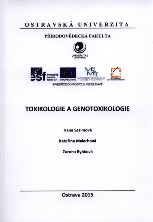 Toxikologie a genotoxikologie