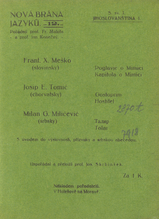 Poglavje o Mimici =Kapitola o Mimici