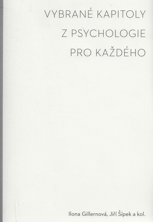 Vybrané kapitoly z psychologie pro každého