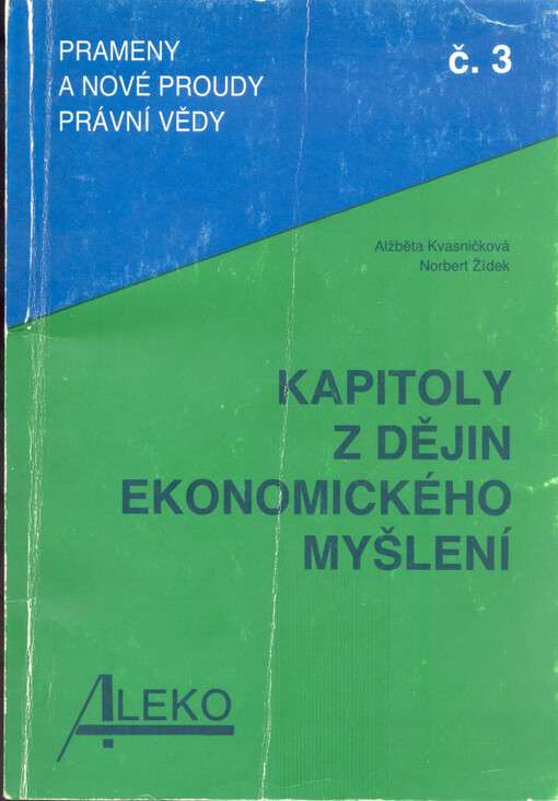 Kapitoly z dějin ekonomického myšlení