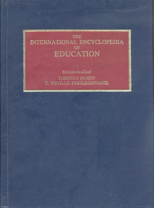 The International encyclopedia of education :research and studies.Volume 5,I-L