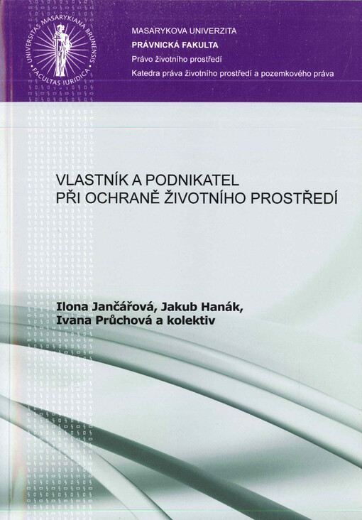 Vlastník a podnikatel při ochraně životního prostředí
