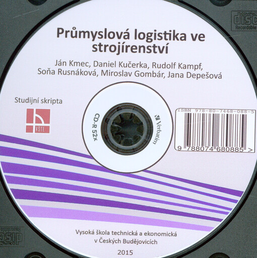 Průmyslová logistika ve strojírenství: studijní skripta