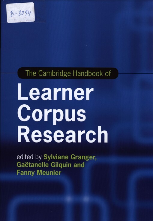 The Cambridge handbook of learner corpus research
