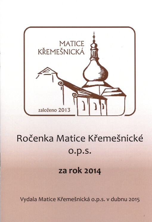Ročenka Matice Křemešnické o.p.s. za rok ...