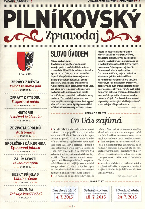 Pilníkovský zpravodaj