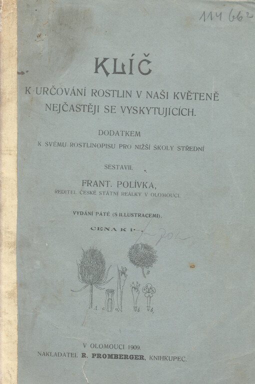 Klíč k určování rostlin v naší květeně nejčastěji se vyskytujících